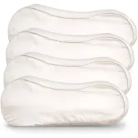 Silk Heaven Voordeelset 4x 100% Zijden kussensloop Ivoor Ergonomisch - 22MM - 30x50cm - Satijn geweven zijden kussensloop - Anti rimpel kussensloop - - 30x50cm