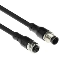 ACT Industrial 1,50 meter Sensor kabel M12A 4-polig male naar M12A 4-polig female, Superflex Xtreme TPE kabel, afgeschermd