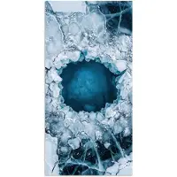 PosterMonkey Poster 80x160 cm - Ijs - Blauw - Natuur - Posters - Kamer decoratie - Wanddecoratie woonkamer - Muurdecoratie slaapkamer