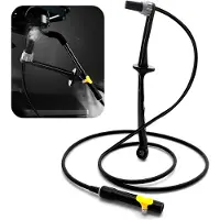 COOAU - Stoomborstel voor Koffiemachine en Espresso - 36 Inch Silicone Reinigingsslang - Stoompijp Reiniger met Lepeluiteinde - Effectief Onderhoudsgereedschap voor Barista's - Zwart