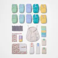 Bambino Mio Complete set herbruikbare luiers – 20 herbruikbare luiers en accessoires voor dagelijks gebruik in pastelkleuren