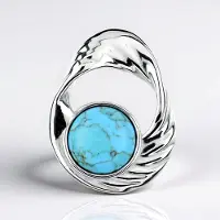 Cavill - Zilveren Hanger - 925 Sterling Zilver Gerhodineerd - Turkoois Cabochon 1,15 Karaat - Modern & Elegant Sieraad Dames