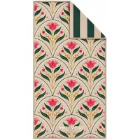 Melli mello | Tulip Charm | Strandlaken 90x180cm | Gewafeld Microvezel | Dubbelzijdige Print | Sneldrogend