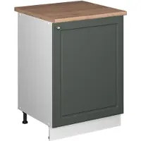 Vicco Wastafelkast Fame-Line, Groen-Goud Landhuis/Wit, 60 cm