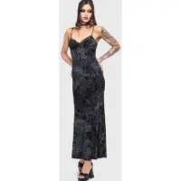 Killstar - Gothic Maxi-jurk - Celestial Summer - Midnight Vale Maxi Dress - XS tot 4XL - voor Vrouwen - navy | Maat L