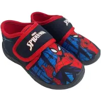 Leomil Spiderman - Pantoffels kinderen voor jongens - Sloffen kind met klittenbandsluiting - Schoenen van 2 tot 8 jaar - Maat 32 - Blauw