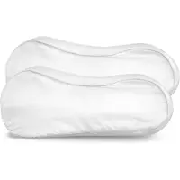 Silk Heaven Voordeelset 2x 100% Zijden kussensloop Wit Glossy Ergonomisch - 22MM - 30x50cm - Satijn geweven zijden kussensloop - Anti acne kussensloop - - 30x50cm
