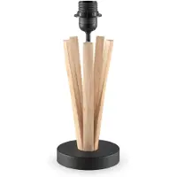 Home Sweet Home Landelijke tafellamp voet Bindy voor lampenkap - 15/15/33cm - gemaakt van Hout - geschikt voor E27 LED lichtbron - voor lampenkap met doorsnede max.35cm