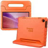 HappyCase Kinder Tablethoes Geschikt voor Lenovo Tab M10 Gen 4 (2025) | Kindvriendelijke Hoes | Beschemhoes | Kinderhoes | met Handvat en Standaard | Oranje