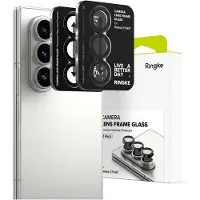 Ringke Camera Lens Frame Glass - Camera Protector Geschikt voor Samsung Galaxy Z Fold 7 - Case Friendly Tempered Glass - Zwart - 2-Pack