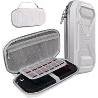 Supcase Opberghoes Geschikt voor Nintendo Switch 2 - Beschermhoes Game Card Organizer - Travel Case - Opbergruimte 24 Gamecards, SD Kaarten, Oplader, Joy Cons - Hoesje met Ritssluiting - Wit