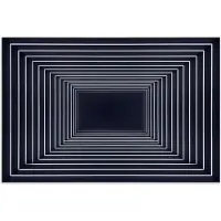 PosterMonkey Poster 30x20 cm - Lijnen - Hypnotiserend - Zwart - Posters - Kamer decoratie - Wanddecoratie woonkamer - Muurdecoratie slaapkamer