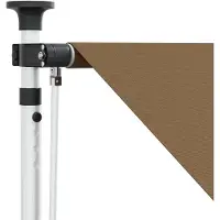 vidaXL Handmatig uitschuifbare luifel Beige 250 cm