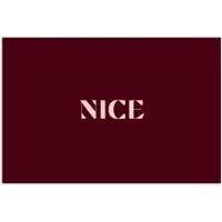 PosterMonkey Poster 120x80 cm - Nice - Bordeaux - Roze - Posters - Kamer decoratie - Wanddecoratie woonkamer - Muurdecoratie slaapkamer