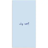 PosterMonkey Poster 60x120 cm - Why not - Blauw - Donker blauw - Quote - Posters - Kamer decoratie - Wanddecoratie woonkamer - Muurdecoratie slaapkamer