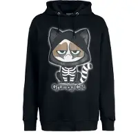 Grumpy Cat Trui met capuchon - - Oversize - S tot XL - voor Vrouwen - zwart | Maat M