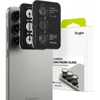 Ringke Frame Glass - Camera Protector Geschikt voor Samsung Galaxy S25 - Case Friendly - Tempered Glass voor Camera Lens Zwart - 2-Pack