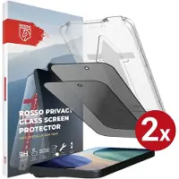 Rosso Privacy Screen Protector Geschikt voor Apple iPhone Air - 9H Gehard Glas - Installatietray - Case Friendly Tempered Glass - Stofvrij - Eenvoudige Installatie - 2-Pack