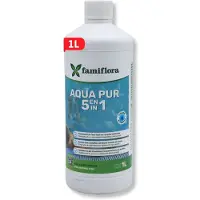 Famiflora Aqua pur 5-in-1 1L - geniet van een kraakheldere spa! - Complete waterbehandeling voor de spa - Zorgt voor kraakhelder & zijdezacht water - Stabiliseert de pH-waarde