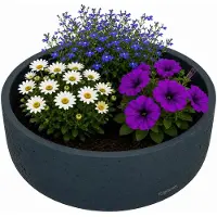 Pottery Pots Ethan plantenbak maat: S Blauw Ø 24 cm - P3038-S1-38