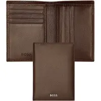 HUGO BOSS Leren Kaarthoes Classic Smooth Card Case Brown Bruine
