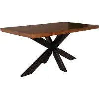 Lizzely Garden & Living Eettafel langwerpig mangohout 160cm John langwerpige tafel duurzaam mango eetkamertafel