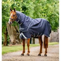 Horseware Duo Force Turnoutdeken 100g met liners - Navy, 165/221