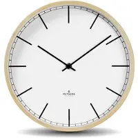 Huygens - Wood 25 Index - Wit - Wandklok - Stil - Quartz uurwerk