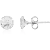 Cavill - Zilveren Oorstekers - 925 Sterling Zilver Geplatineerd - Witte Topaas Rondgeslepen 1,8 ct - Elegant, Tijdloos Design, Bezel-zetting