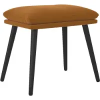 vidaXL Voetenbank 45x29,5x35 cm fluweel bruin