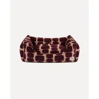 DOGGUO Hondenmand STAPLE-STONES-SOFA-PEACH/BORDEAUX-M