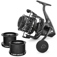 Tubertini C-srf Carbon Surfcasting Reel Zilver 8000