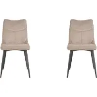 Label51 - Eetkamerstoel Riv - Beige - 59x47x88cm - Set van 4