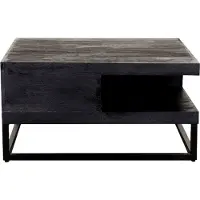 Label51 - Salontafel Cube - Zwart - 80x80x40cm