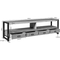 Starfurn tv meubel britt - 45x220x60 cm