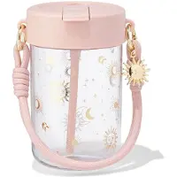 HEMA Sassy Me Waterfles 450ml Met Bandje Zonnetje (oudroze)