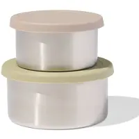 HEMA Snackboxen rvs groen - 2 stuks (groen)