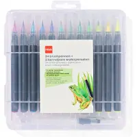 HEMA Brushpennen en hervulbare waterpenselen 26-delig