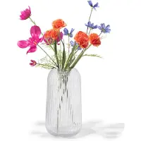 HEMA Vaas ⌀6.9x27cm Glas Transparant (transparant)