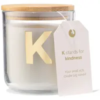 HEMA Kaars in glas Ø8x10cm letter K