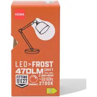 HEMA Led Kogel Frost E27 2.9W 470lm Dim