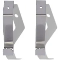 HEMA Deurhaken Rvs - 2 Stuks (grijs)