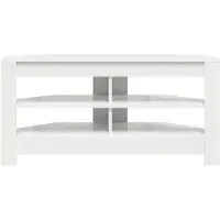 vidaXL HoekTVKabinet 102 x 41 x 50 cm Wit