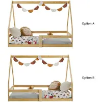 Idimex Huisbed LUSIA 80 x 160 cm – Naturel