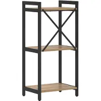 vidaXL Boekenplank 40 x 30 x 85 cm Bewerkt hout Artisan Eiken