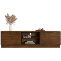 Idimex Lowboard MAITE 170 cm van massief hout – afwerking in notenhout