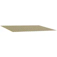 vidaXL Vervangingsdoek voor zonnescherm Groen en Geel 300 x 250 cm