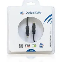 Abcom - optische audiokabel Toslink T-T - 1,5 m lang