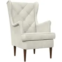 vidaXL Fauteuil Crèmekleurig Fluweel