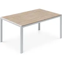 Idimex Tuintafel MONDELLO 150 x 90 cm – Wit